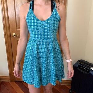 SO teal skater dress